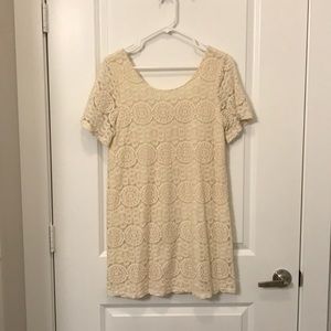 Lace shift dress